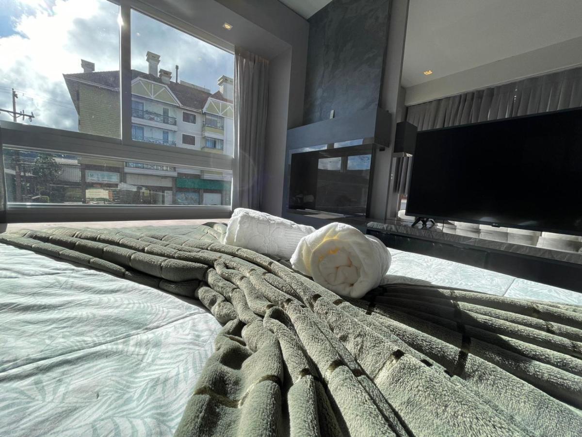 Loft Novo Aconchegante A 500M Da Rua Coberta Gramado Exterior foto